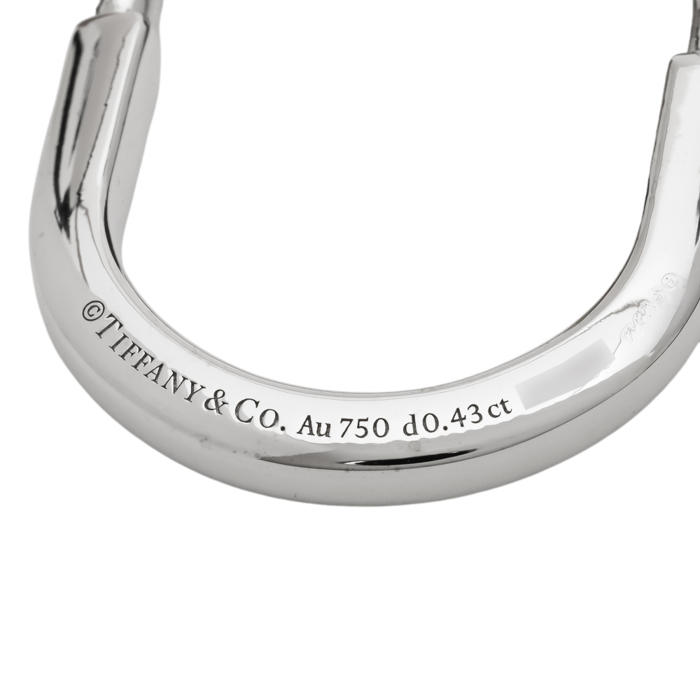 Tiffany & Co. Lock Necklace 18K White Gold Diamond 72342178