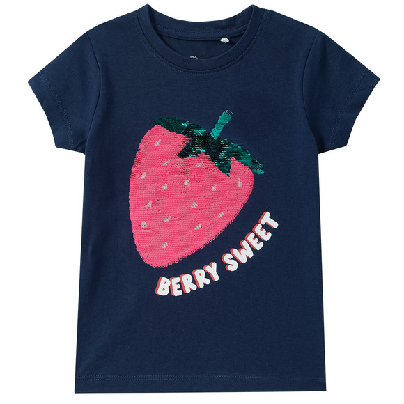 Topolino Mädchen T-Shirt mit Wendepailletten