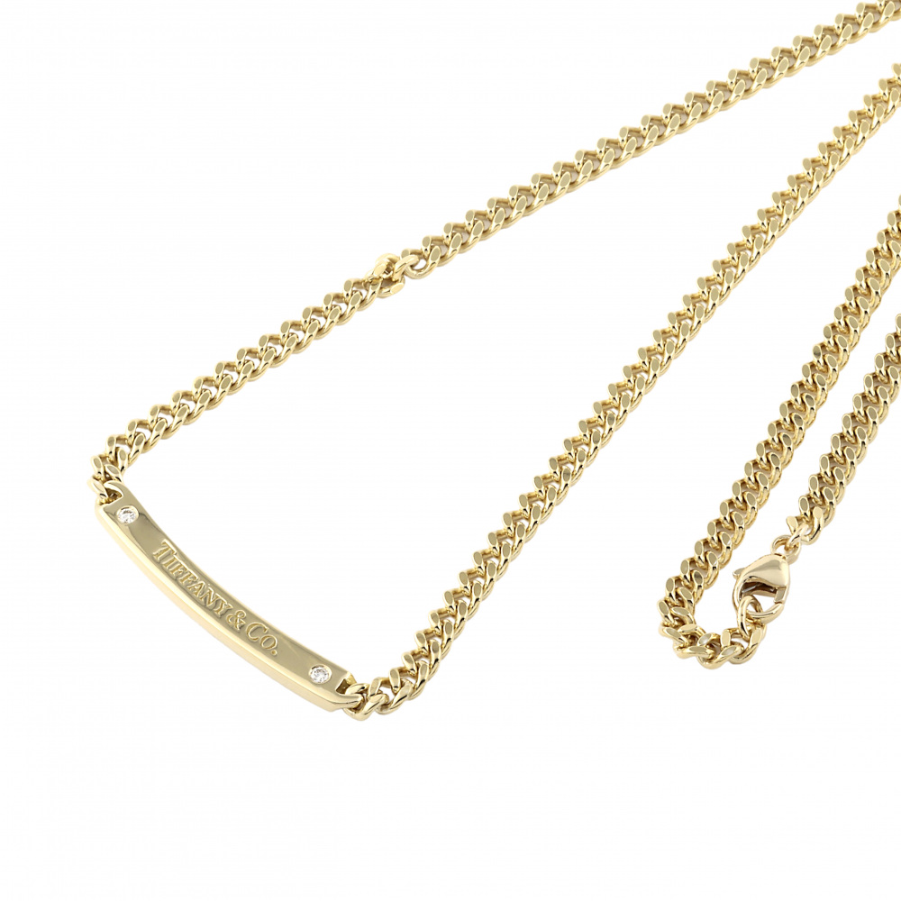 Tiffany & Co. Tiffany 2PD K18YG Yellow Gold Necklace Diamond
