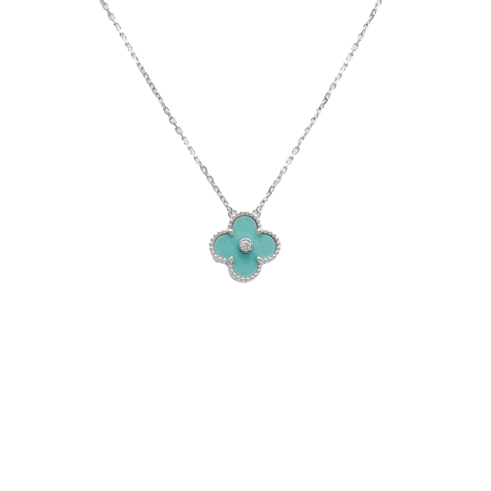 Van Cleef & Arpels Vintage Alhambra Holiday 2022 Exclusive Necklace 18K White Gold VCARP9RU00