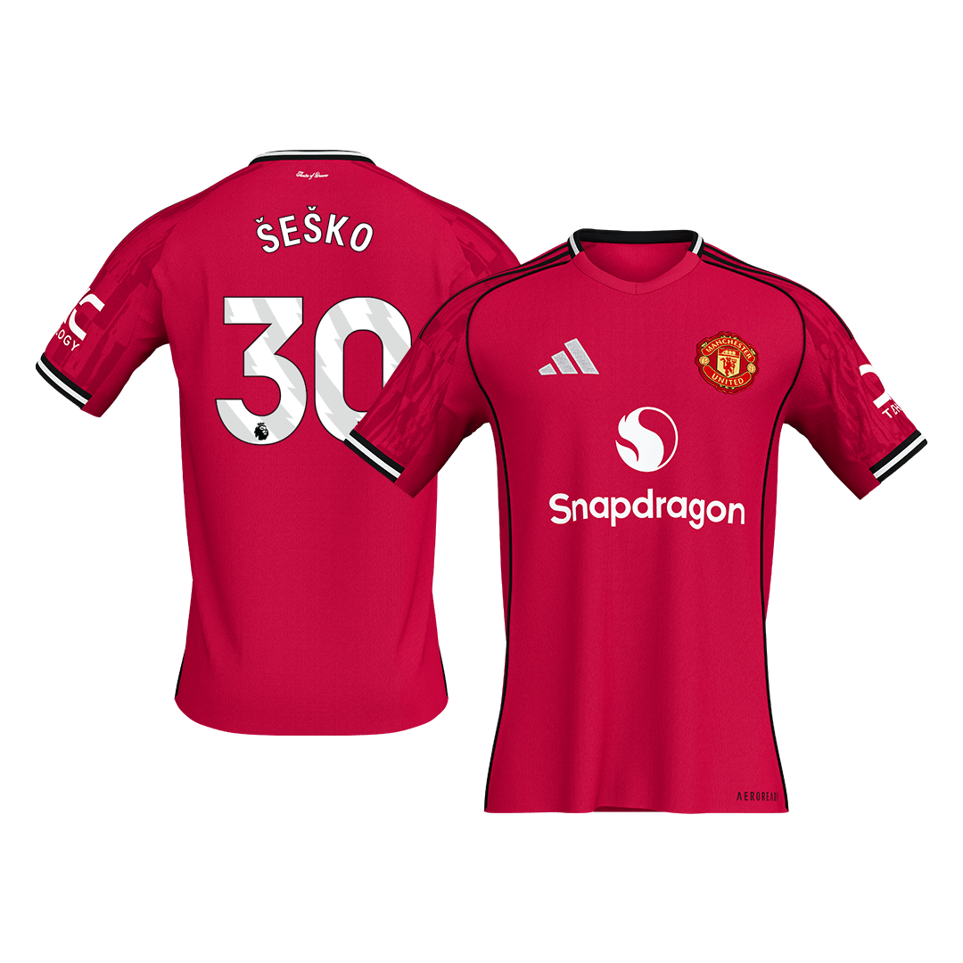 MOUNT #7 Manchester United Home Soccer Jersey 2025/26