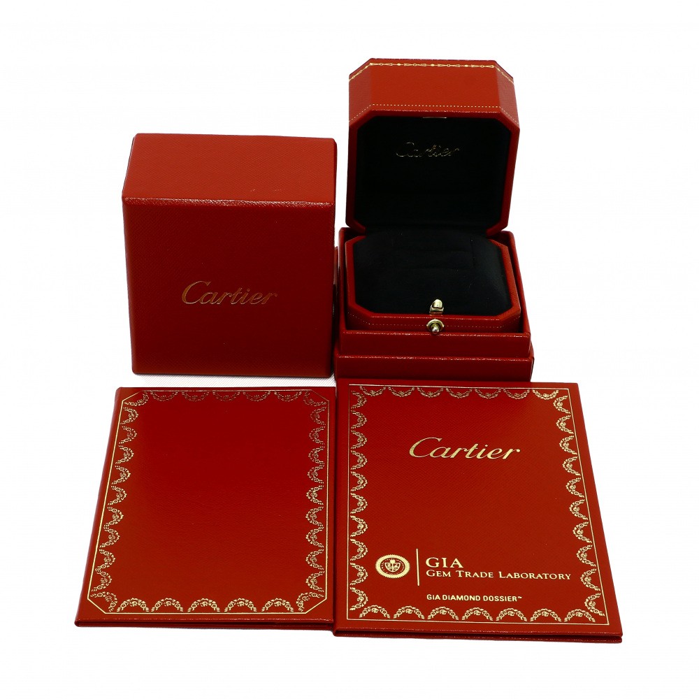 Cartier Solitaire Platinum Diamond Ring