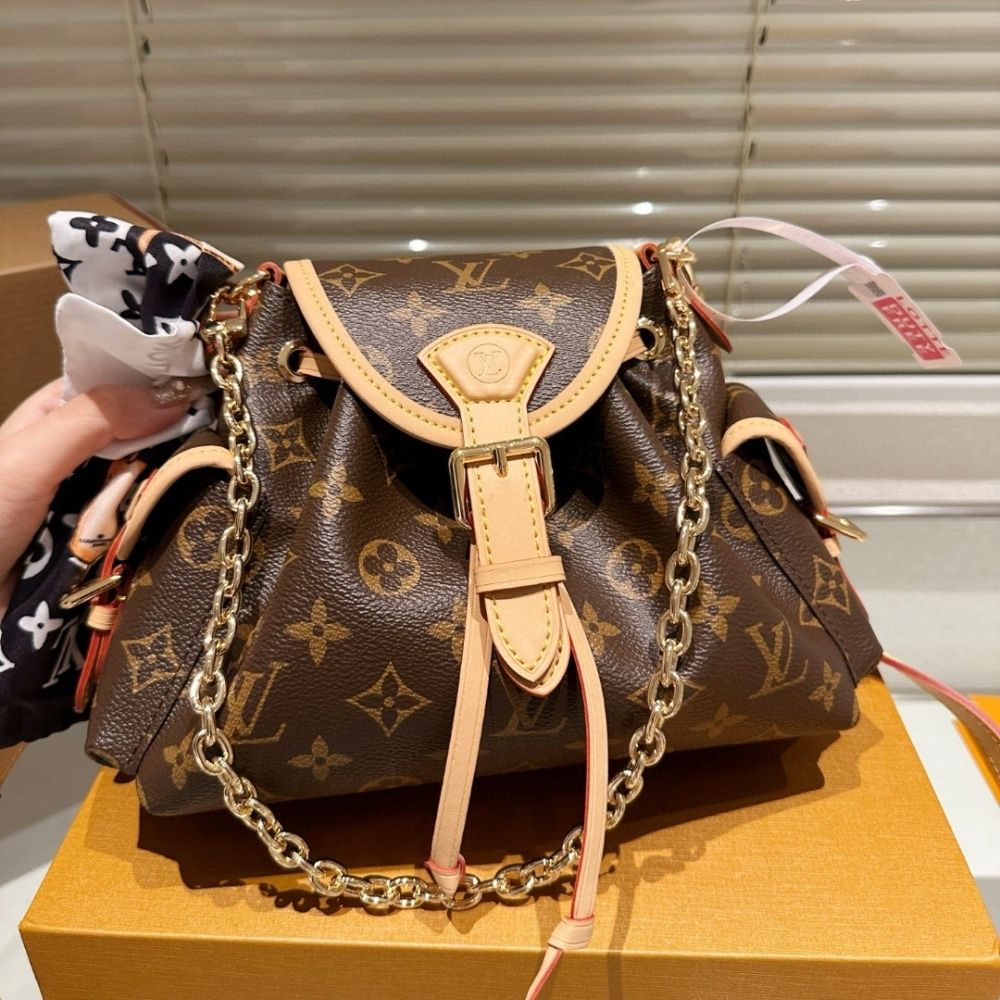 Louis Vuitton Odyssey Bag Monogram Brown 10.6 Inches M25085