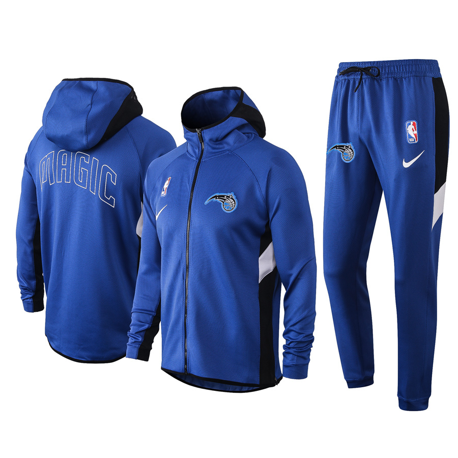Men's Orlando Magic 2019/20 Showtime Full-Zip Therma Flex Performance Hoodie