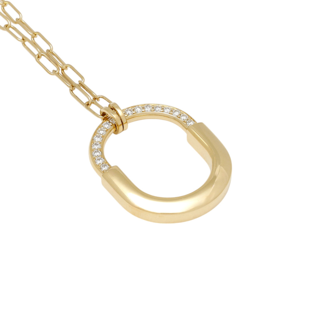 Tiffany & Co. Lock Necklace 18K Yellow Gold Diamond 72342127