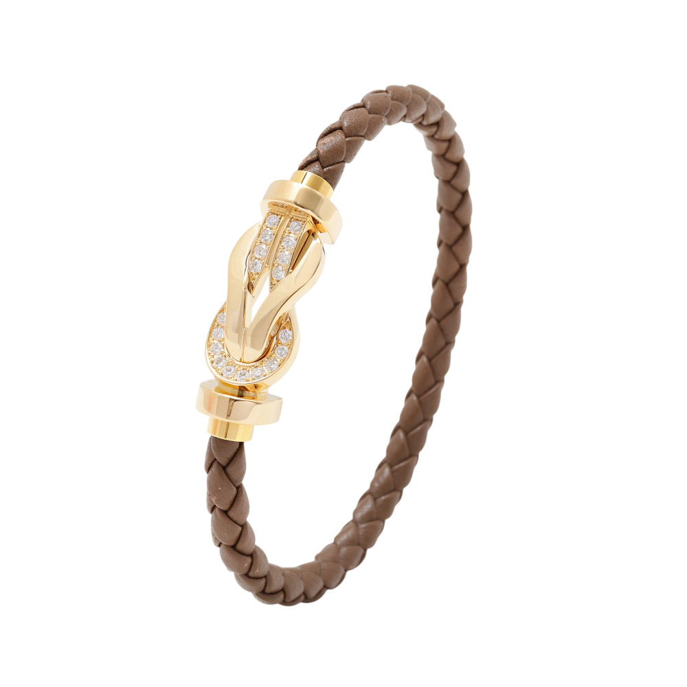 FRED Chance Amphini Bracelet 18K Yellow Gold Diamond 0B0098