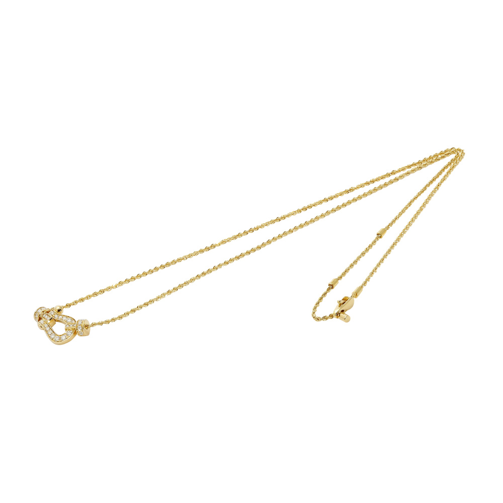 FRED Force 10 Mm Necklace 18K Yellow Gold Diamond 7B0233