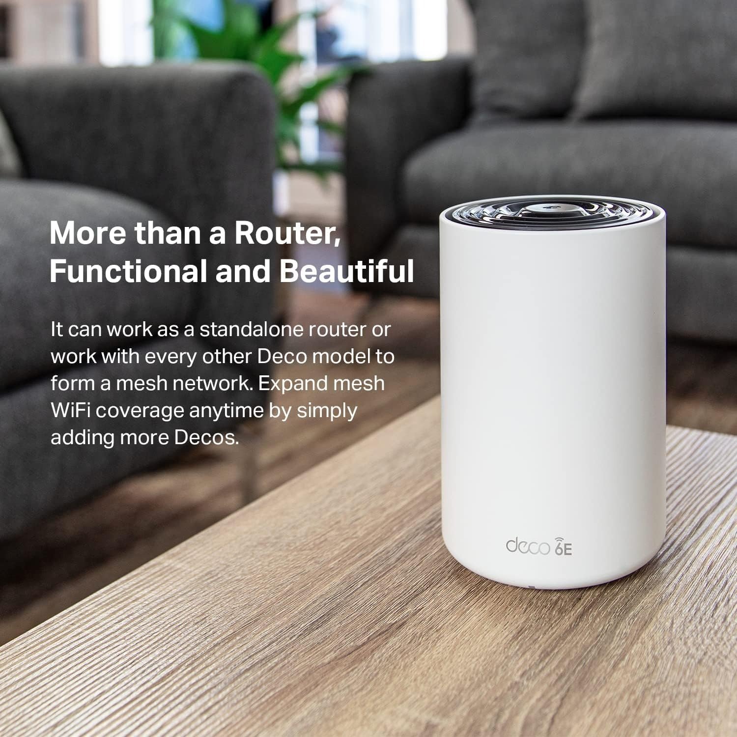 TP-Link Tri-Band WiFi 6E Mesh System – Covers up to 2900 Sq.Ft, Replaces WiFi Router and Extender, 1-Pack