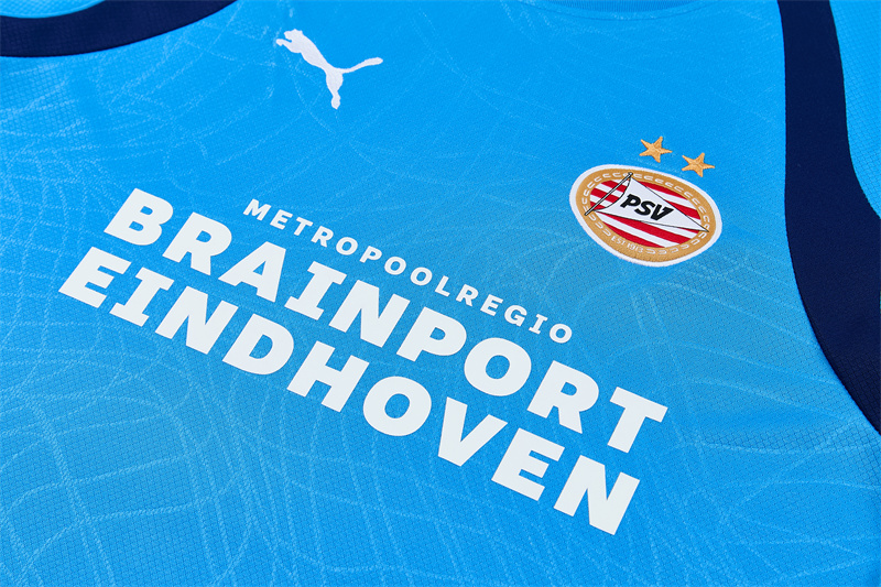 PSV Eindhoven 26/27 Short Sleeves Training Suit-Blue 4