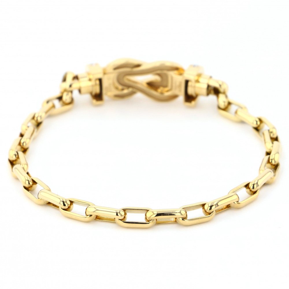 FRED Chance Amphini Eight Degree Zero Bracelet 18K Yellow Gold Diamond