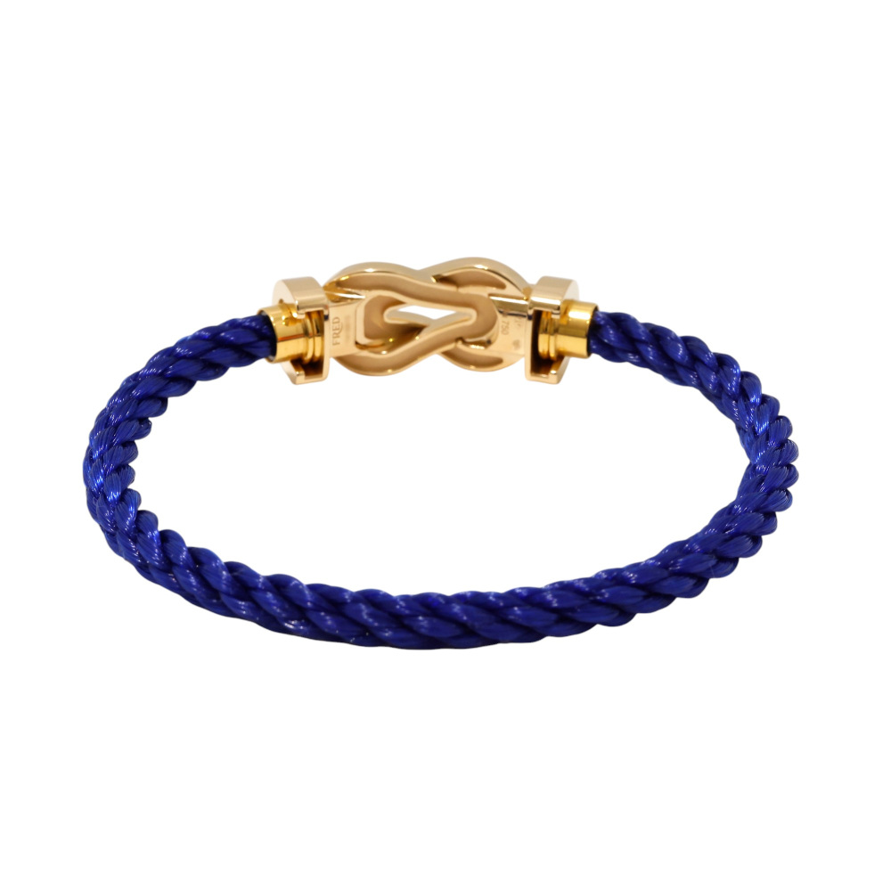 FRED Chance Amphini Lm Bracelet 18K Yellow Gold & Stainless Steel Diamond 0B0098-6B1054
