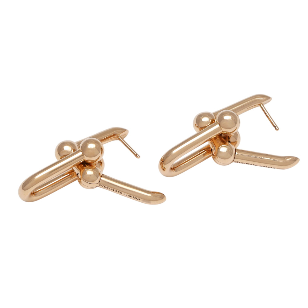 Tiffany & Co. Hardware Link Earrings 18K Rose Gold 68533686