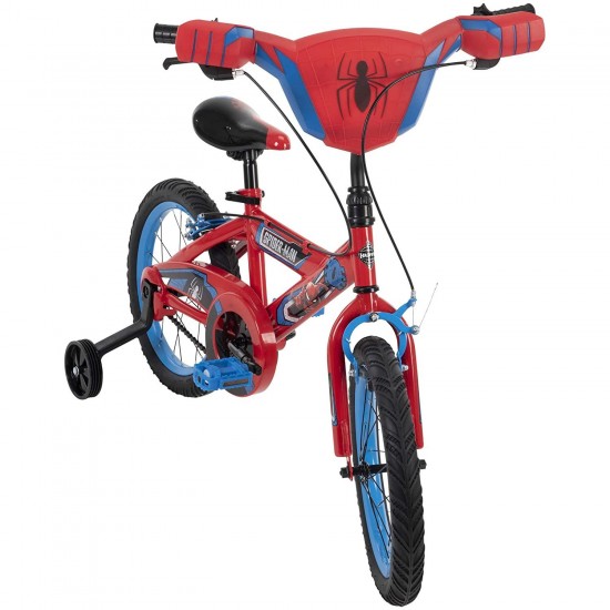 12 inch Spider-Man Kid Bike, Handlebar Plaque, Quick Connect, 12 inch