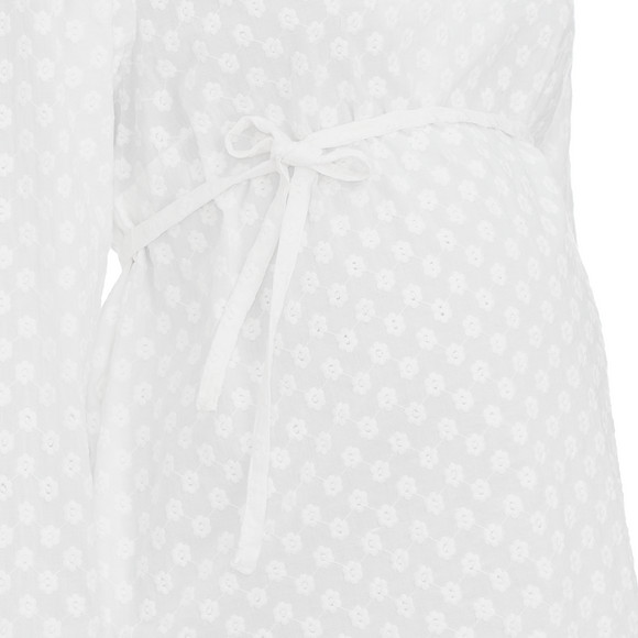 Gina Mama Damen Umstands-Bluse mit Blumen-Stickerei