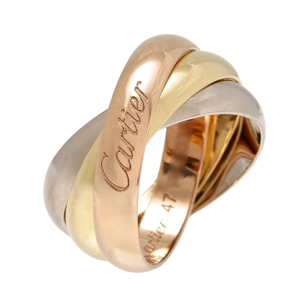 Cartier Trinity Classical Ring Tri-Gold B4052700