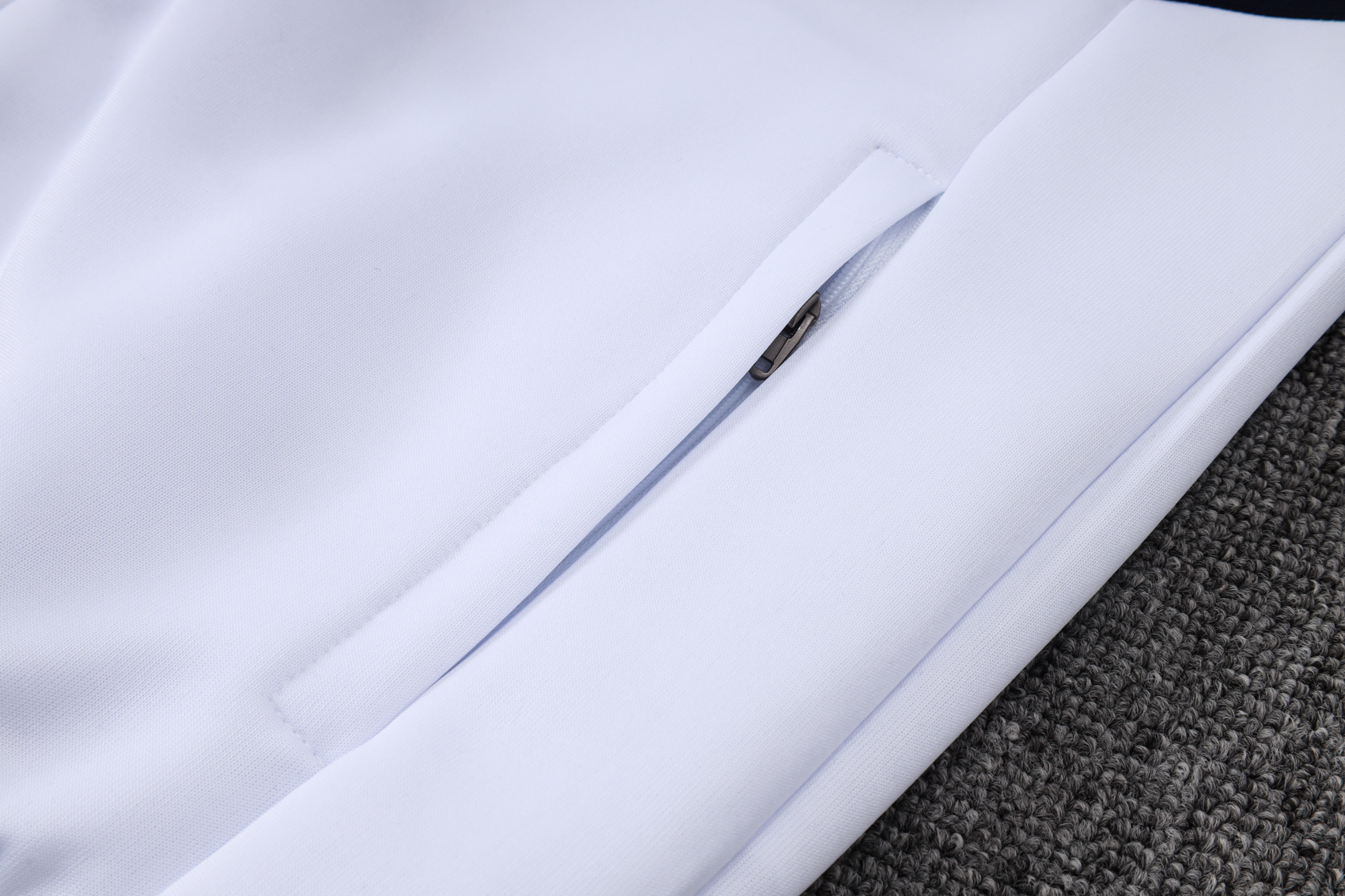 Adult/ Kids 2526 Napoli Full zipper Training Suit White 5