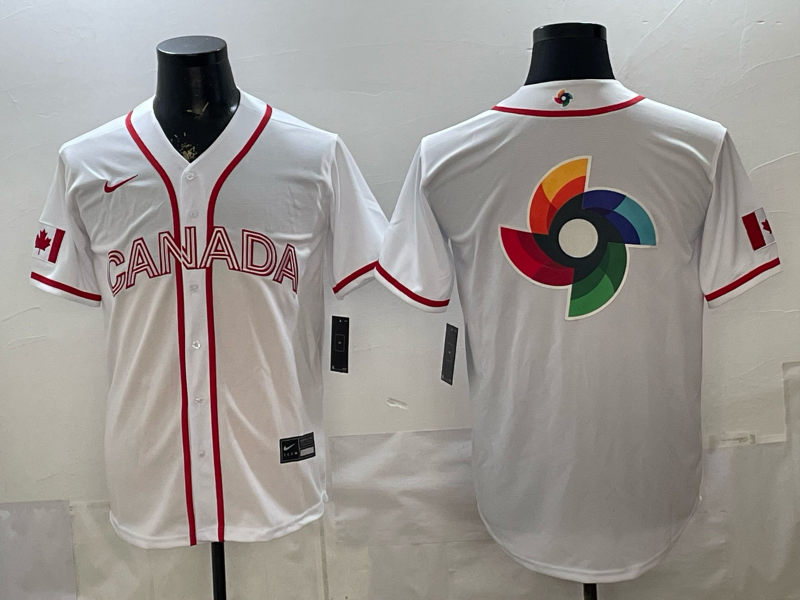 Men's Canada Baseball White 2026 World Baseball Classic Player Jersey