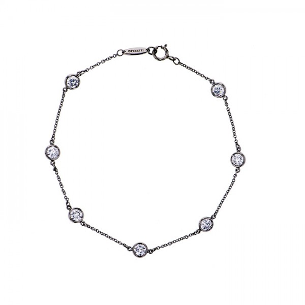 Tiffany & Co. By the Yard 7PD Bracelet Platinum Diamond