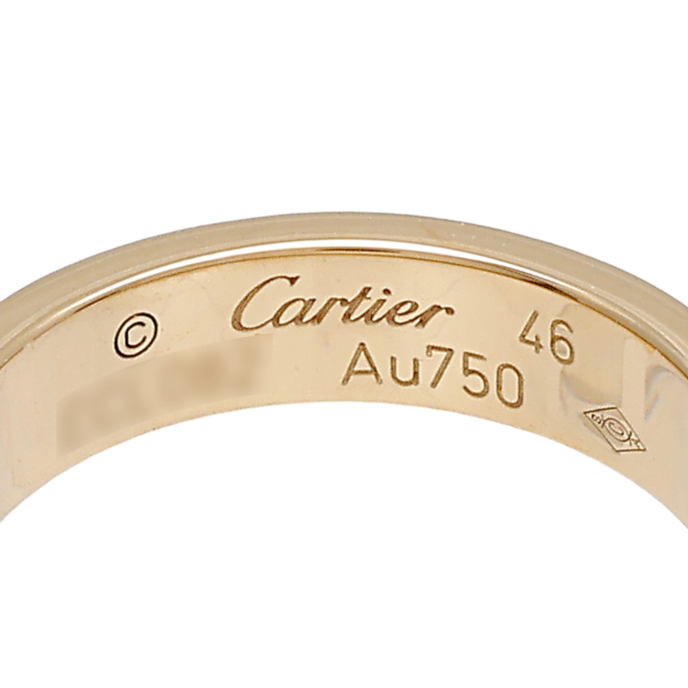 Cartier Love Sm Pave Ring 18K Yellow Gold Diamond B4083300