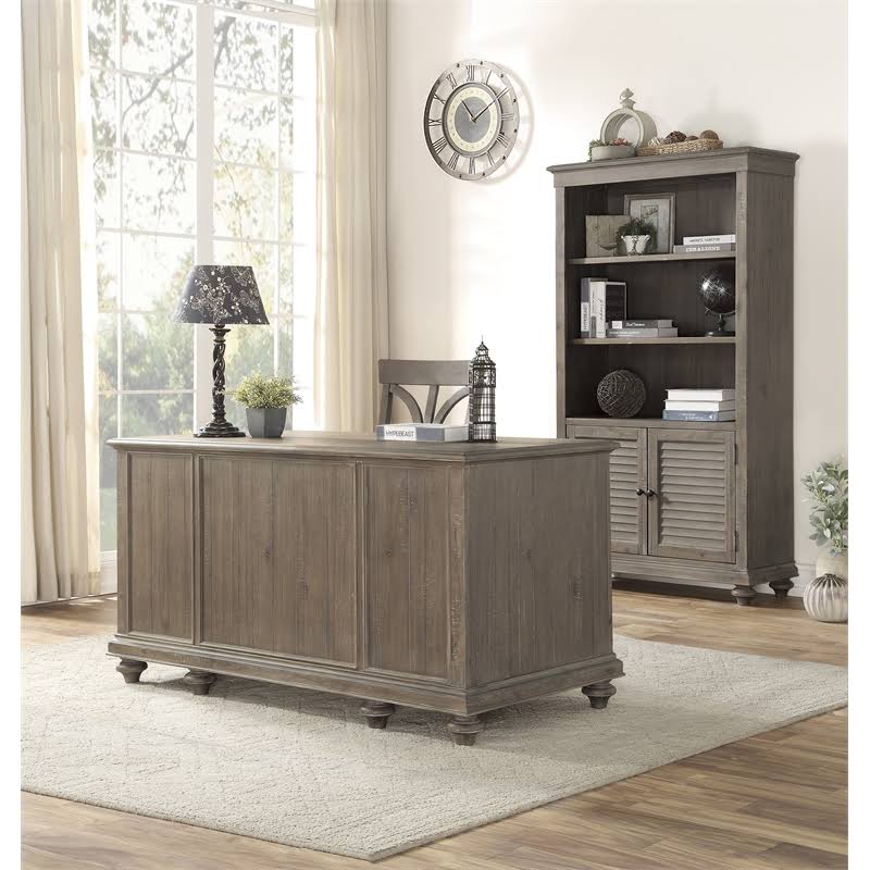 Lexicon Cardano Wood Bookcase in Driftwood Light Brown