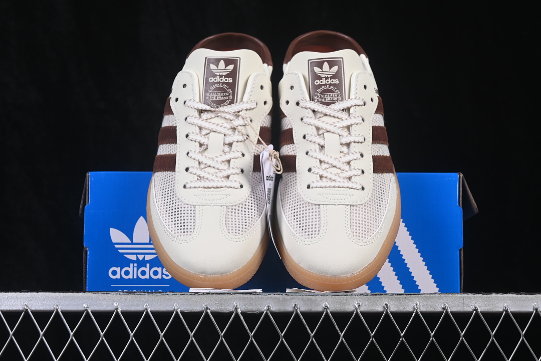 Adidas Samba Jane Mary Jane Lazy Life Shoes White/Coffee HP5050
