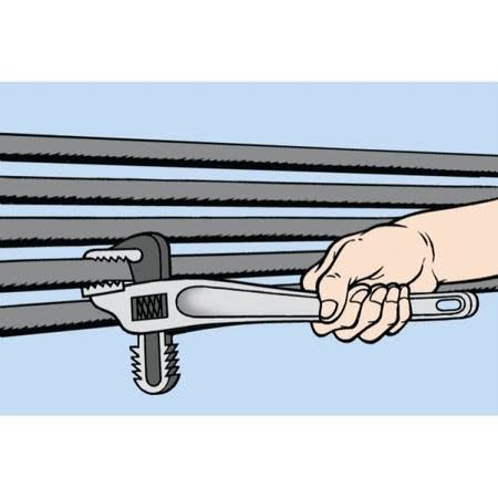 Beta Tools 003650035 365 350-Heavy Duty Pipe Wrenches, Offset
