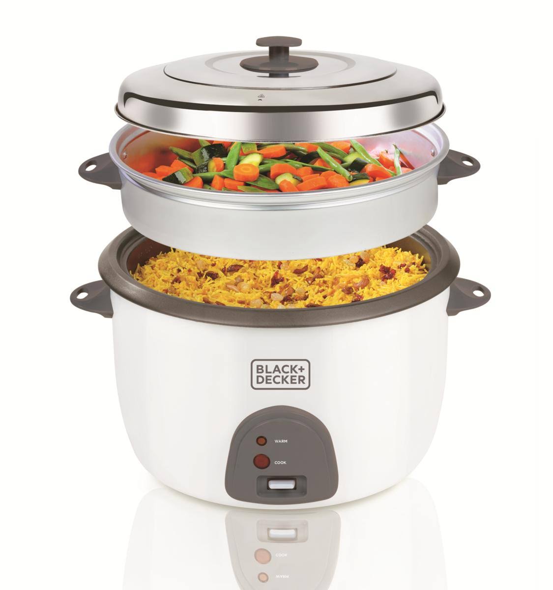 Black u0026 Decker RC4500 220 Volts Rice Cooker, 4.5 LITER, White