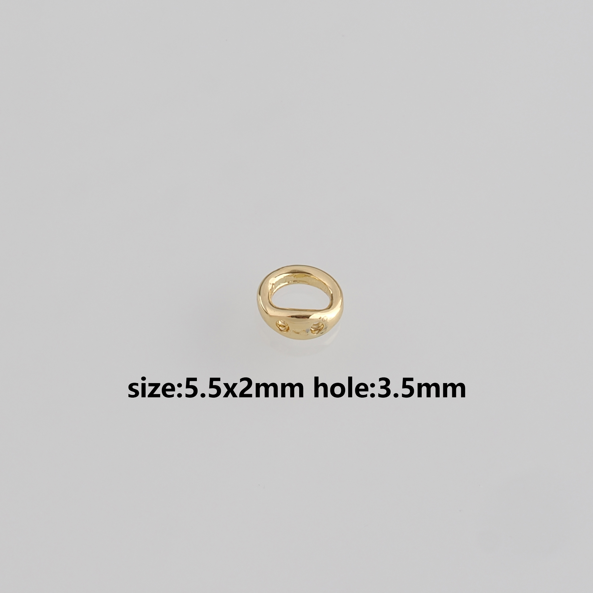 50Pcs 18K Gold Filled Round Flat Spacer Beads,Dainty Round Spacer Beads,DIY Jewelry Making Supply