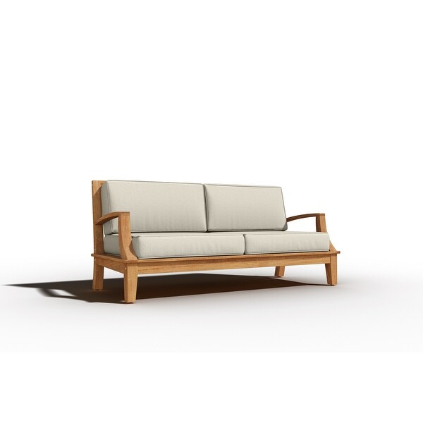 Eliane Teak Sofa with Sunbrella Cushion