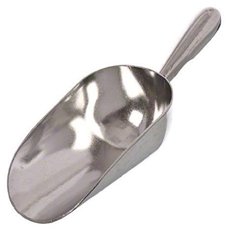 5 oz. Cast Aluminum Scoop with Contoured Handle - Set of 6