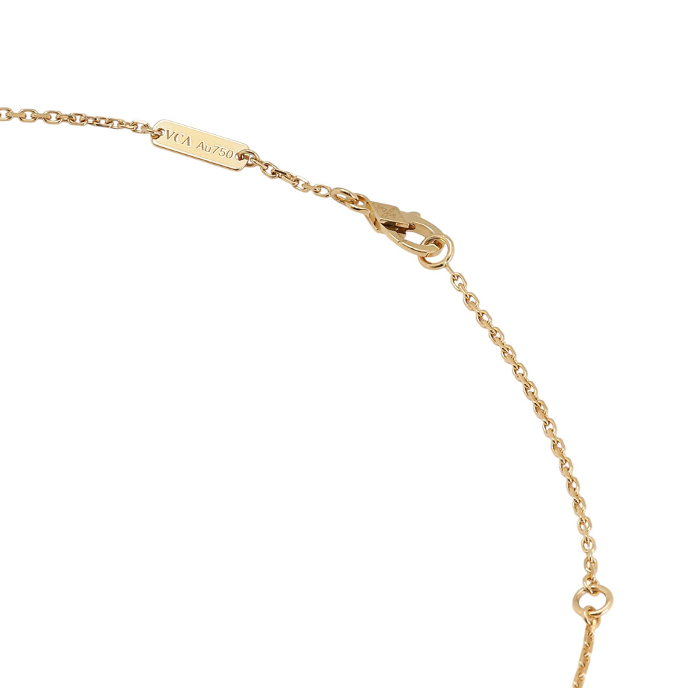 Van Cleef & Arpels Perlet Forsa Necklace 18K Yellow Gold Diamond