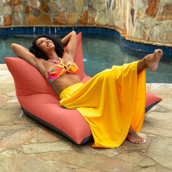 Deshi Sunbrella Patio Bean Bag Lounge Chair by Havenside Home