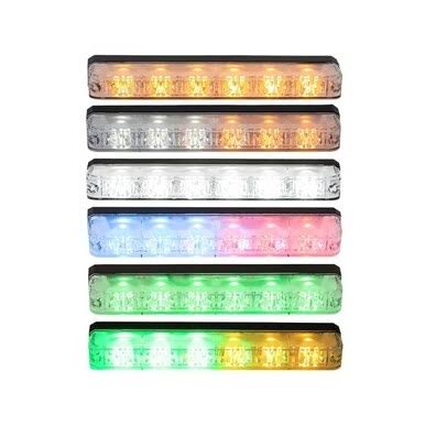 Buyers Products 8892805 5x22 6 LED Red/Blue Narrow Profile Strobe Light