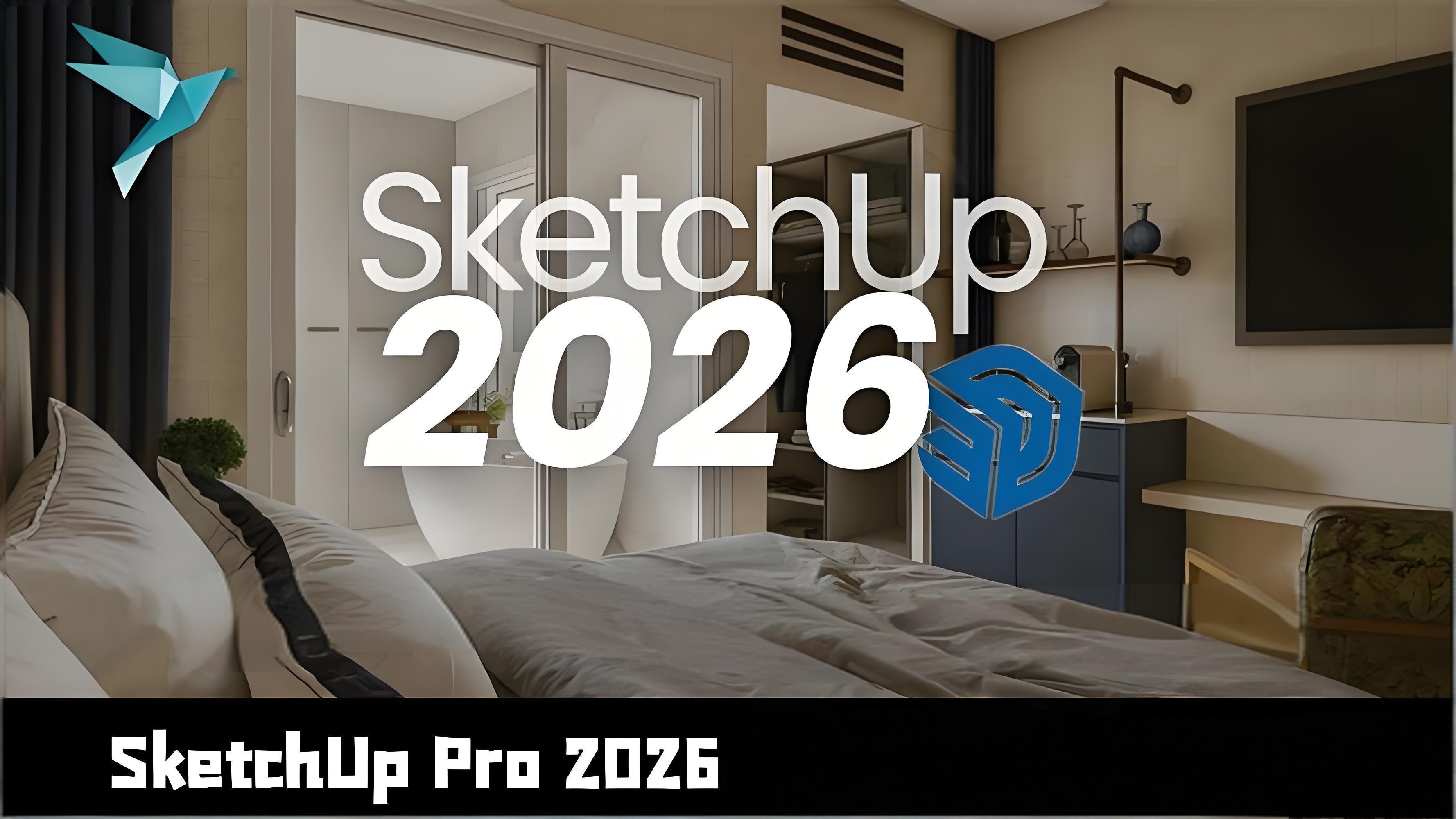 SketchUp Pro/Studio 2026 Professional Edition - SU2025 Authorized Software