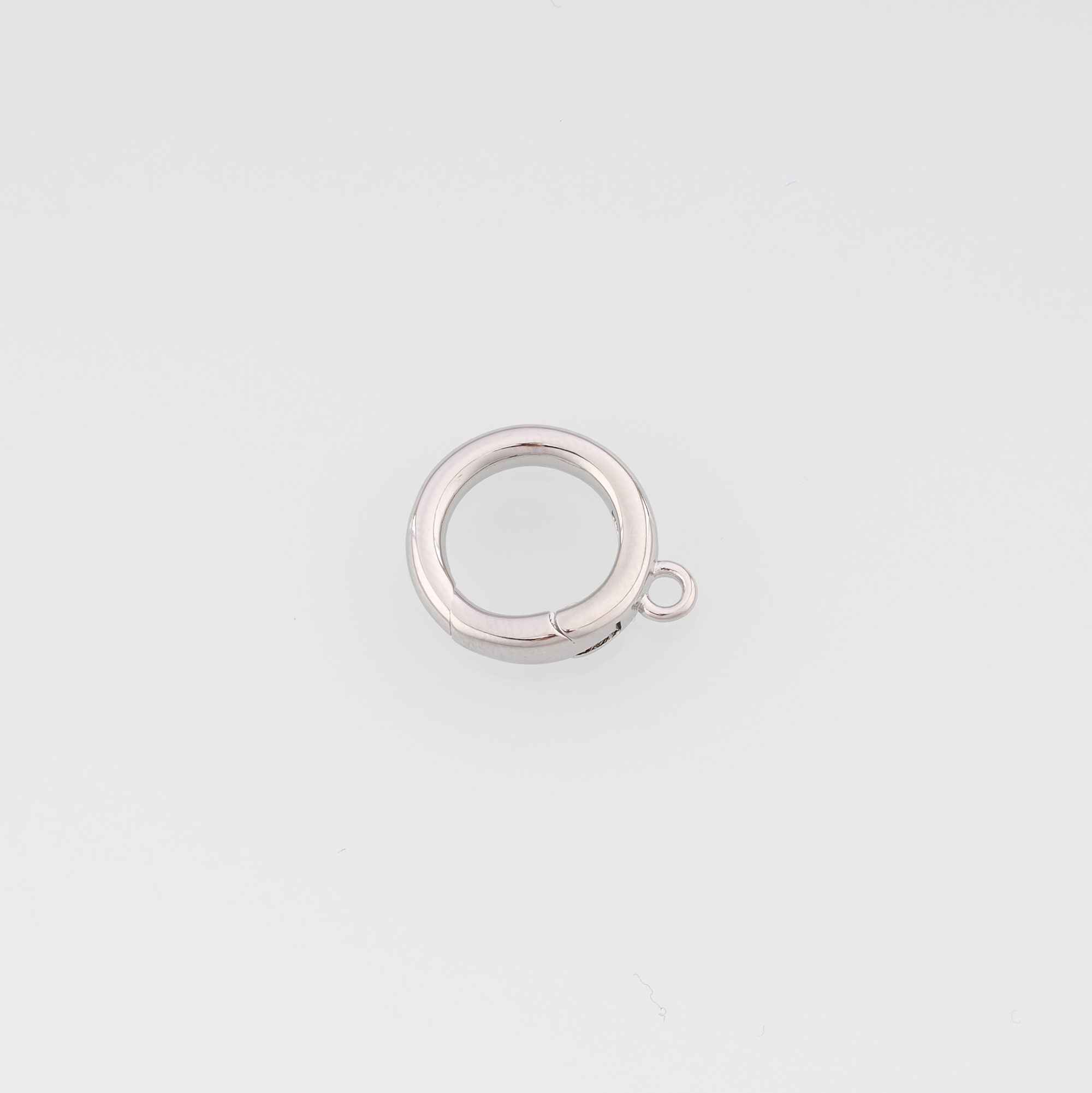 18K Gold Filled Round Clasp,Push Snap Clasp,Spring Buckle Bracelet Necklace for DIY Jewelry Finding Necklace Bracelet