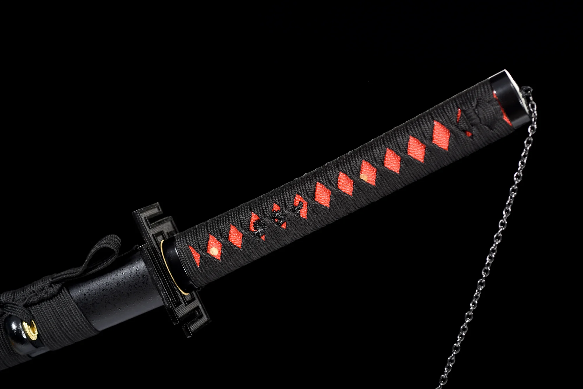 Tensa Zangetsu Katana – Black Blade, High-Carbon Steel