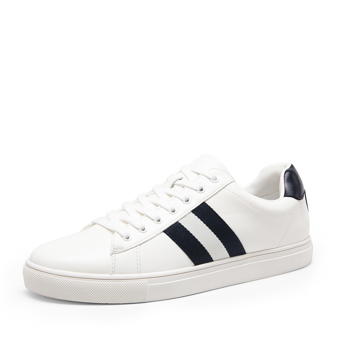 Men's Supportive Vegan Leather Fashion Sneakers