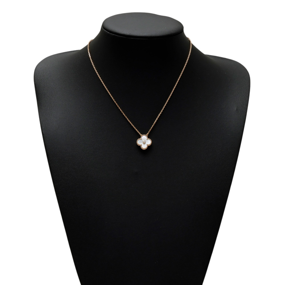 Van Cleef & Arpels Vintage Alhambra 2012 Holiday Limited Necklace 18K Rose Gold VAR039Y00