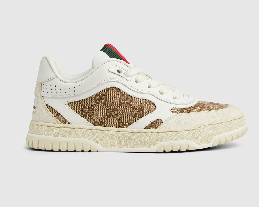 Women's Gucci Re-Web sneaker Beige and ebony Original GG canvas
