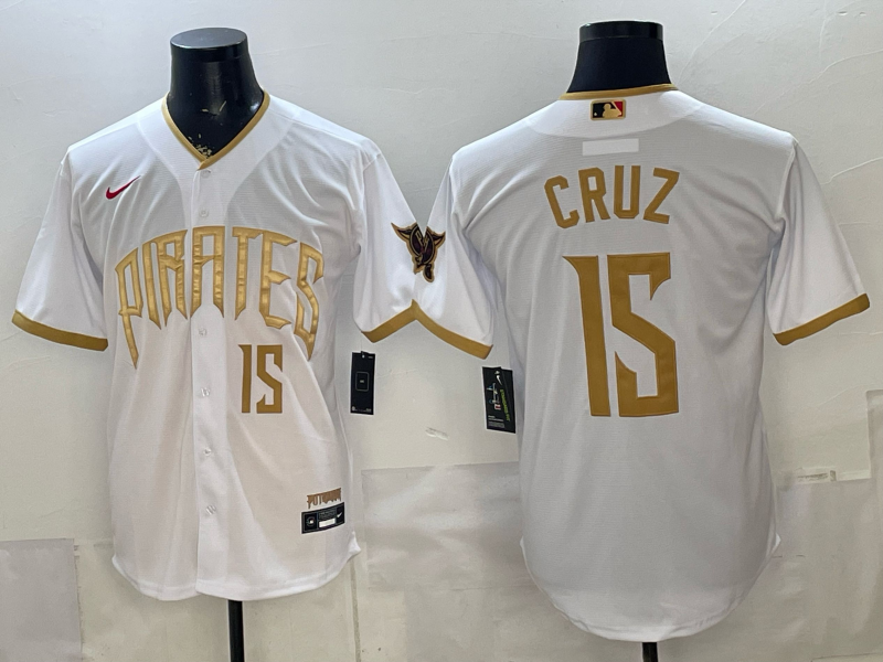 Men's Pittsburgh Pirates Oneil Cruz #15 White 2026 City Connect Stadium Jersey