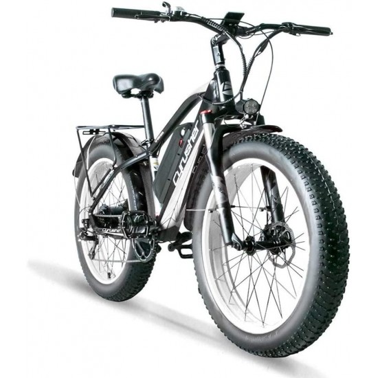 XF650 1000W Electric Mountain Bike 264 inch Fat Tire e-Bike 7 Speeds Beach Cruiser Mens Sports Mountain Bike for Adults,48V 13AH Lithium Battery Beach Cruiser for Adults