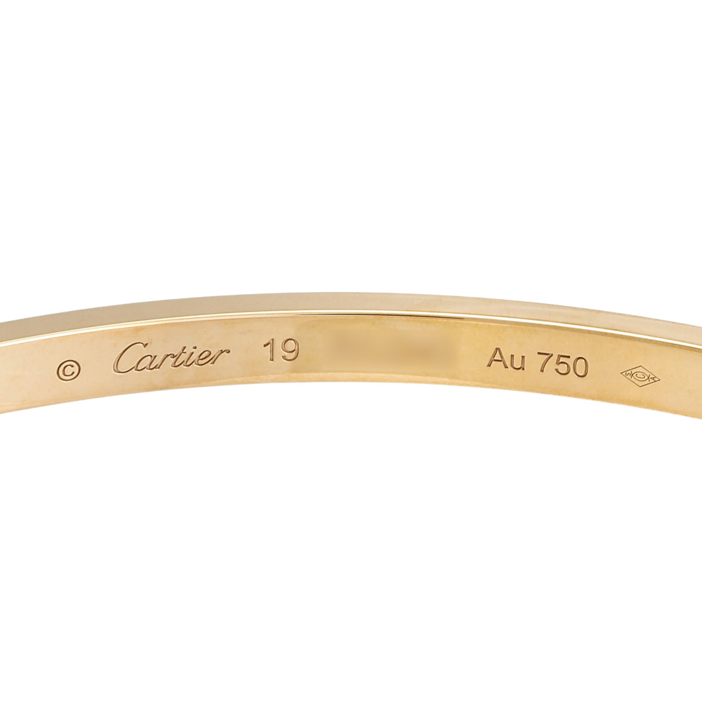 Cartier Love Bracelet 18K Yellow Gold Diamond N6726400