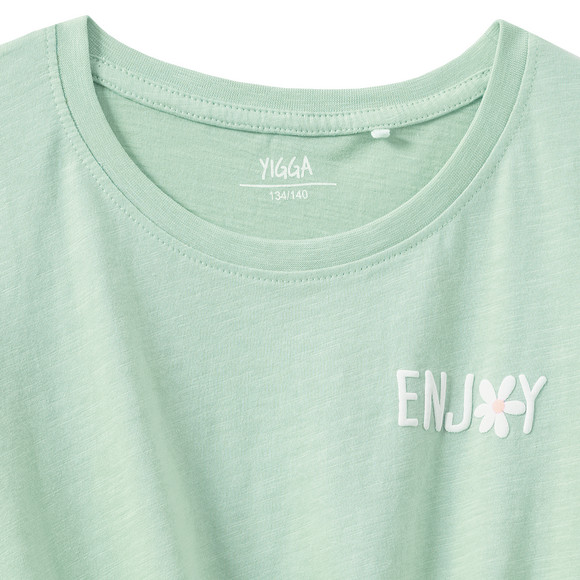 Yigga Mädchen T-Shirt mit Knotendetail