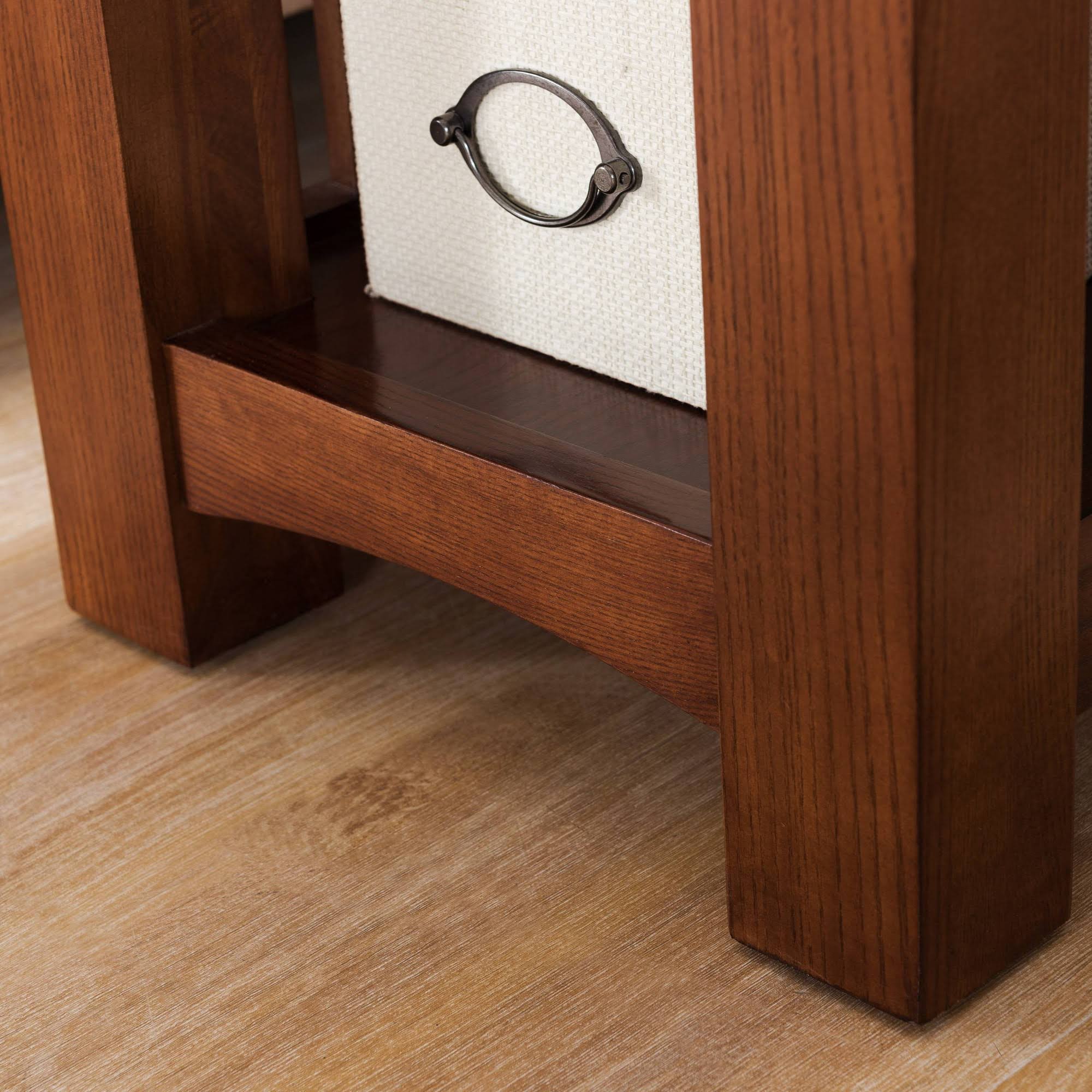 Leick Furniture Mission Chairside Table, Medium Oak