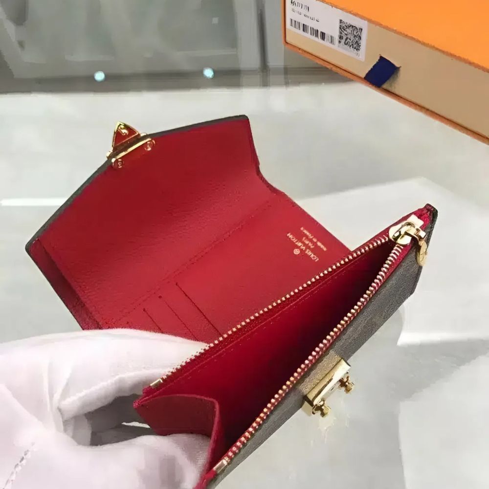 Louis Vuitton Pallas Compact Combines Wallet Red 5.1 Inches M67478
