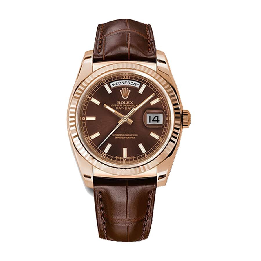 Rolex Day-Date 118135-0002 “Brown Dial” Detailed Replica