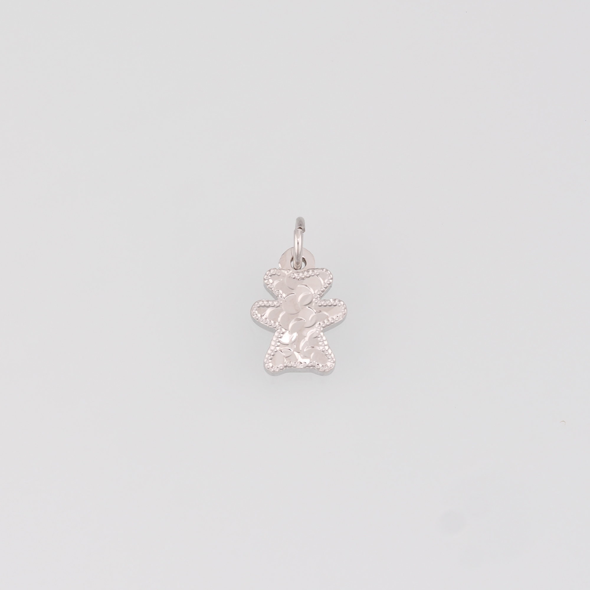 18K Gold Filled Bear Pendant,Dainty Bear Charm Earrings Necklace for DIY Jewelry Making Supply