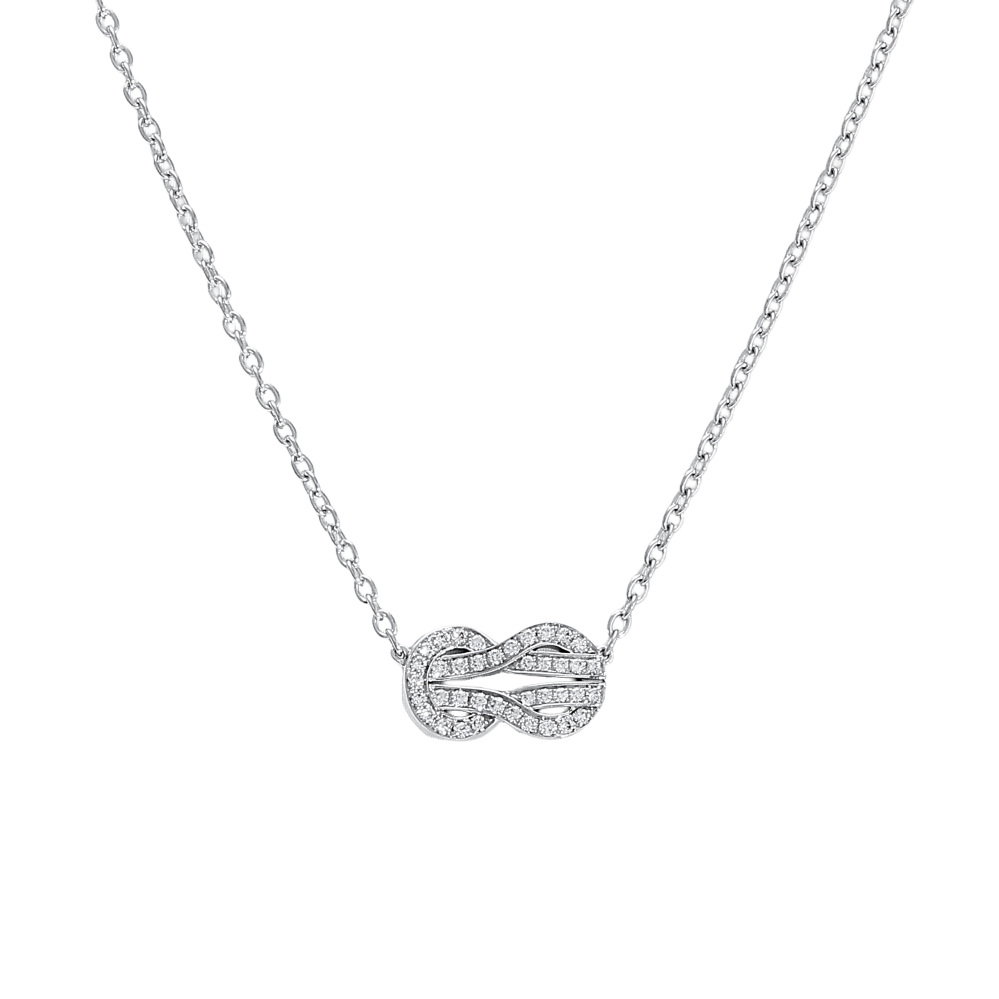 FRED Chance Amphini Necklace 18K White Gold Diamond 7B0224