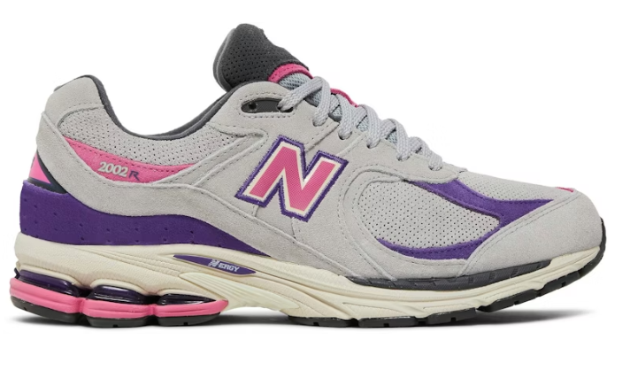 New Balance 2002R x J.Crew Rain Cloud Prism Purple M2002RWB Casual Running Shoes