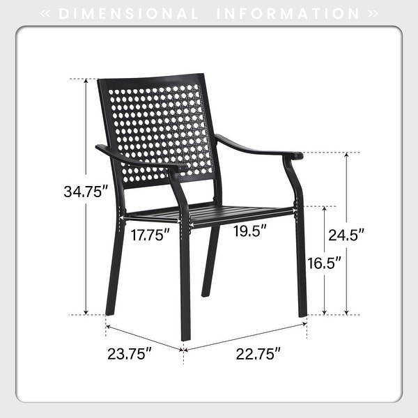 7Piece Patio Dining Set ,Large Round Dining Table with Umbrella Hole and Metal Swivel Dining Chairs